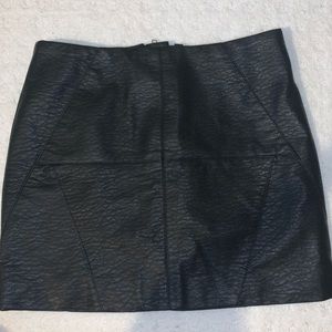 Leather skirt